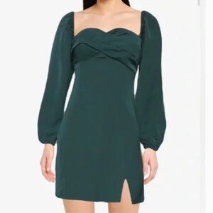 Abercrombie and Fitch Green Long sleeve Mini Dress
